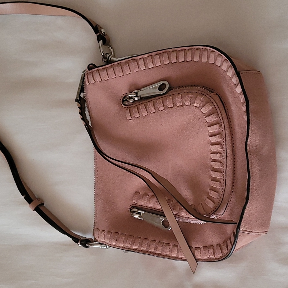 Rebecca Minkoff Pink suede crossbody bag